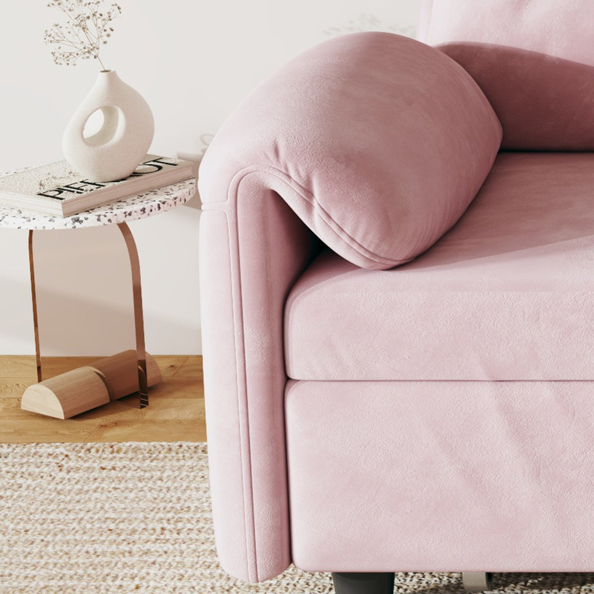 54-Inch Velvet Sofa