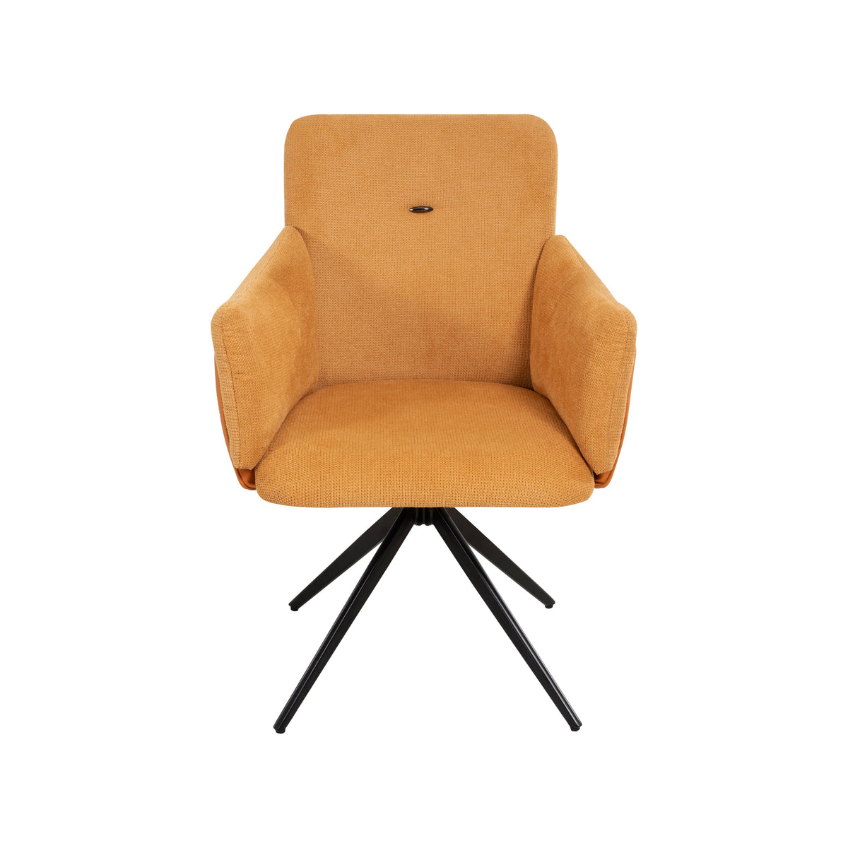 360° Swivel Home Office Desk Chairs Set of 2 - Orange
