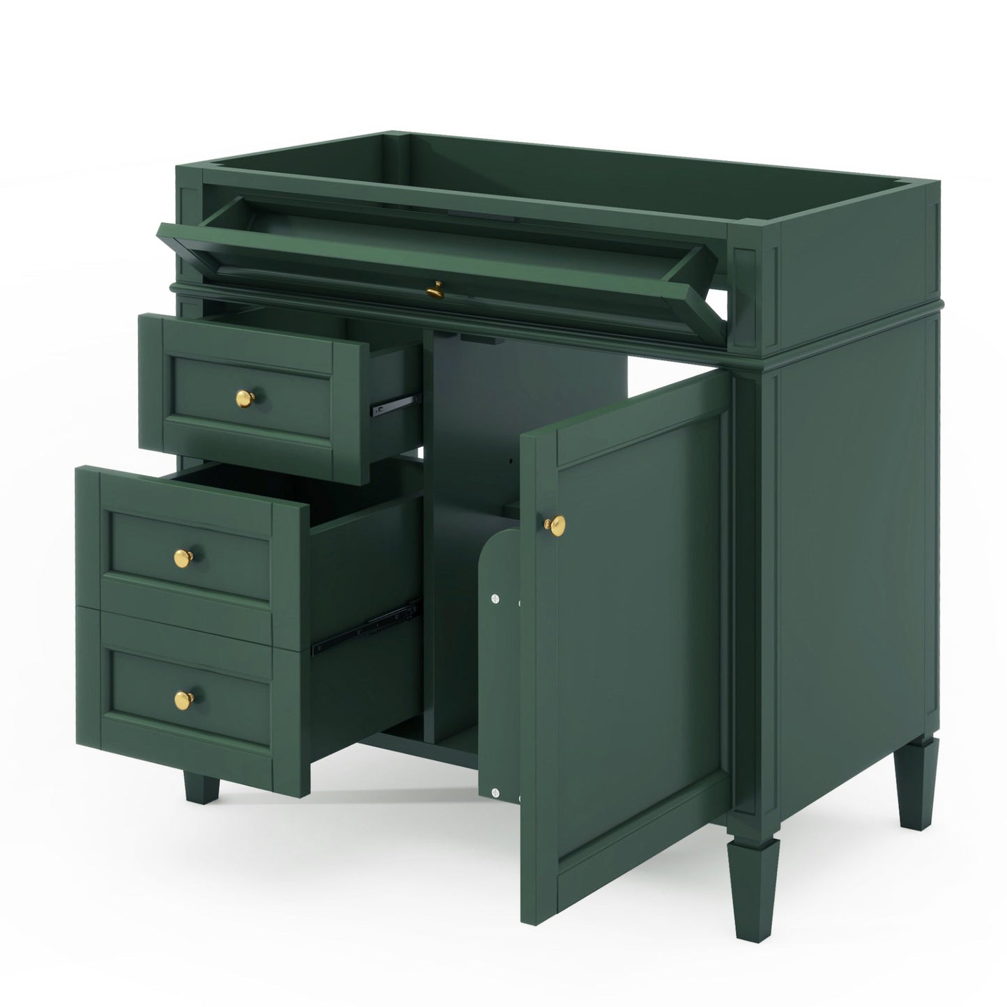 36" Bathroom Vanity Cabinet Without Top Sink