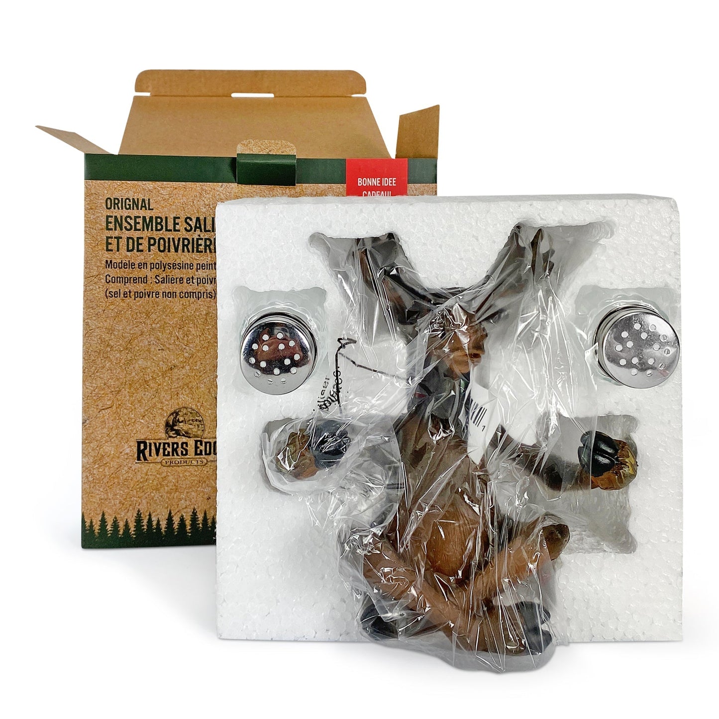 Salt and Pepper Shakers-Moose Holding
