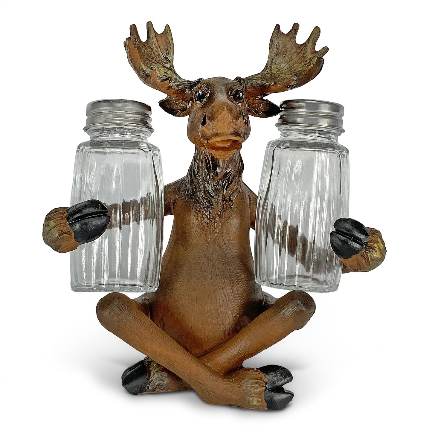 Salt and Pepper Shakers-Moose Holding