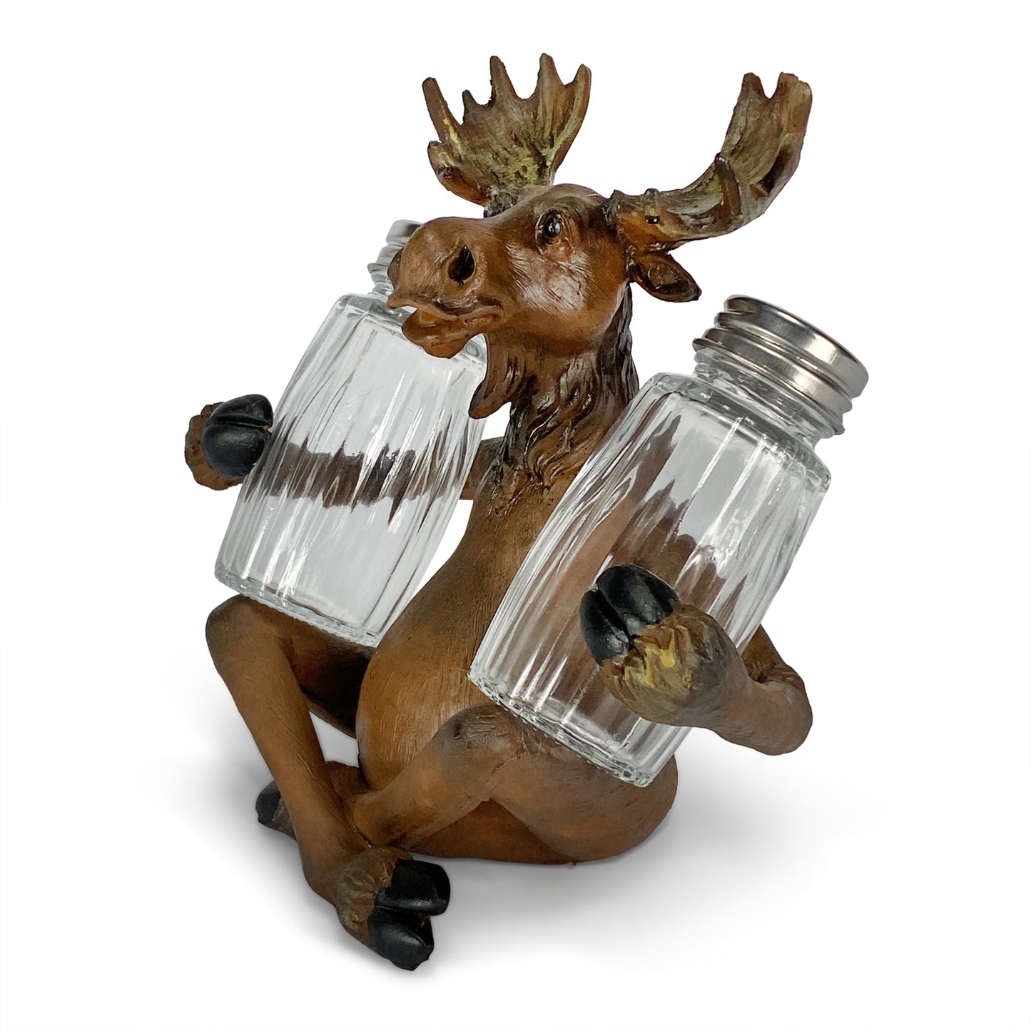 Salt and Pepper Shakers-Moose Holding