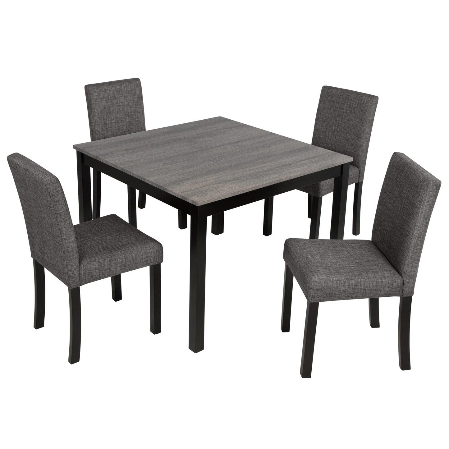 5-Piece Dining Table Set with 4 Chairs
