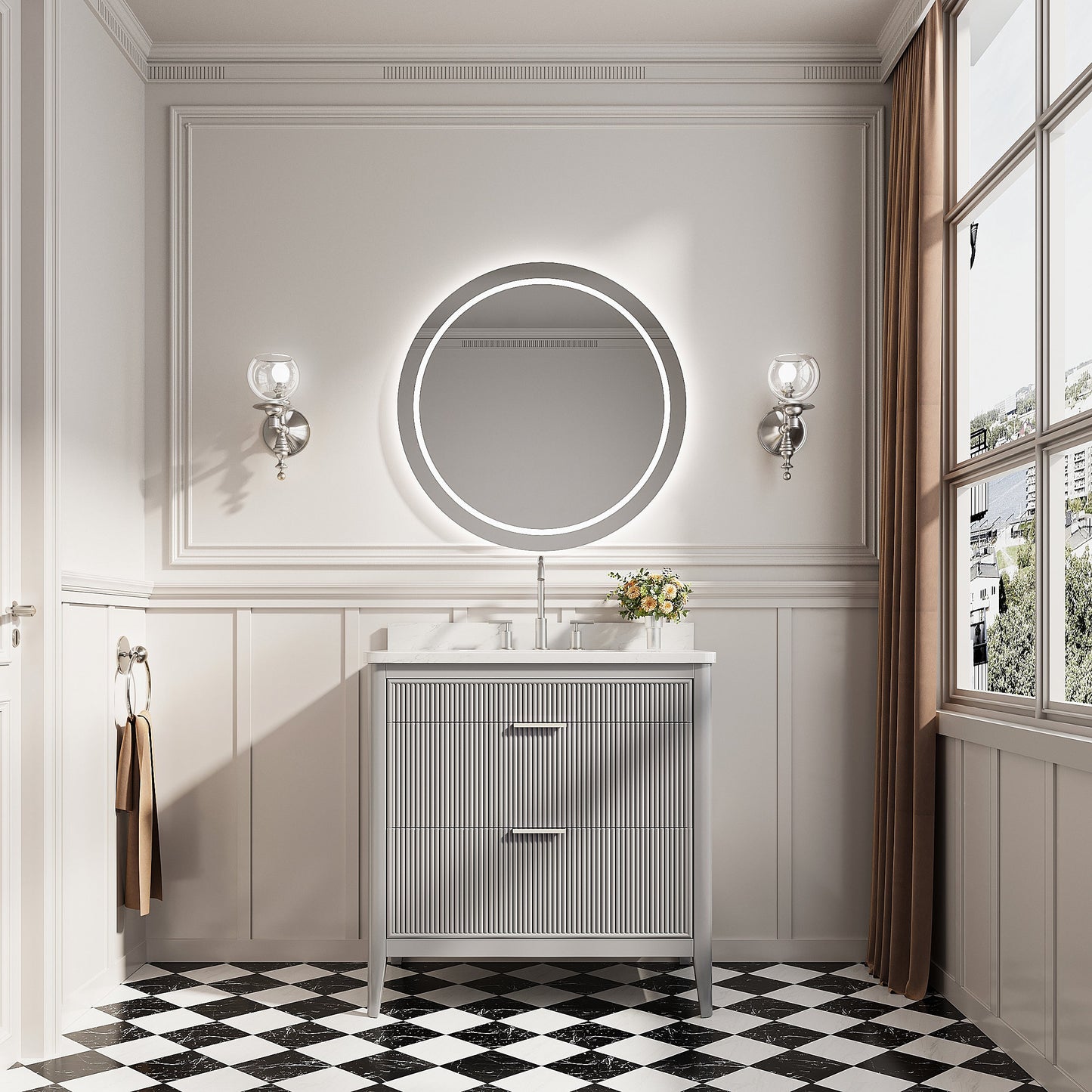 Fully Assembled 36" Bathroom Vanity