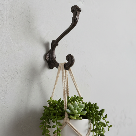 Cast Iron Hook - Rustic Organization Essential