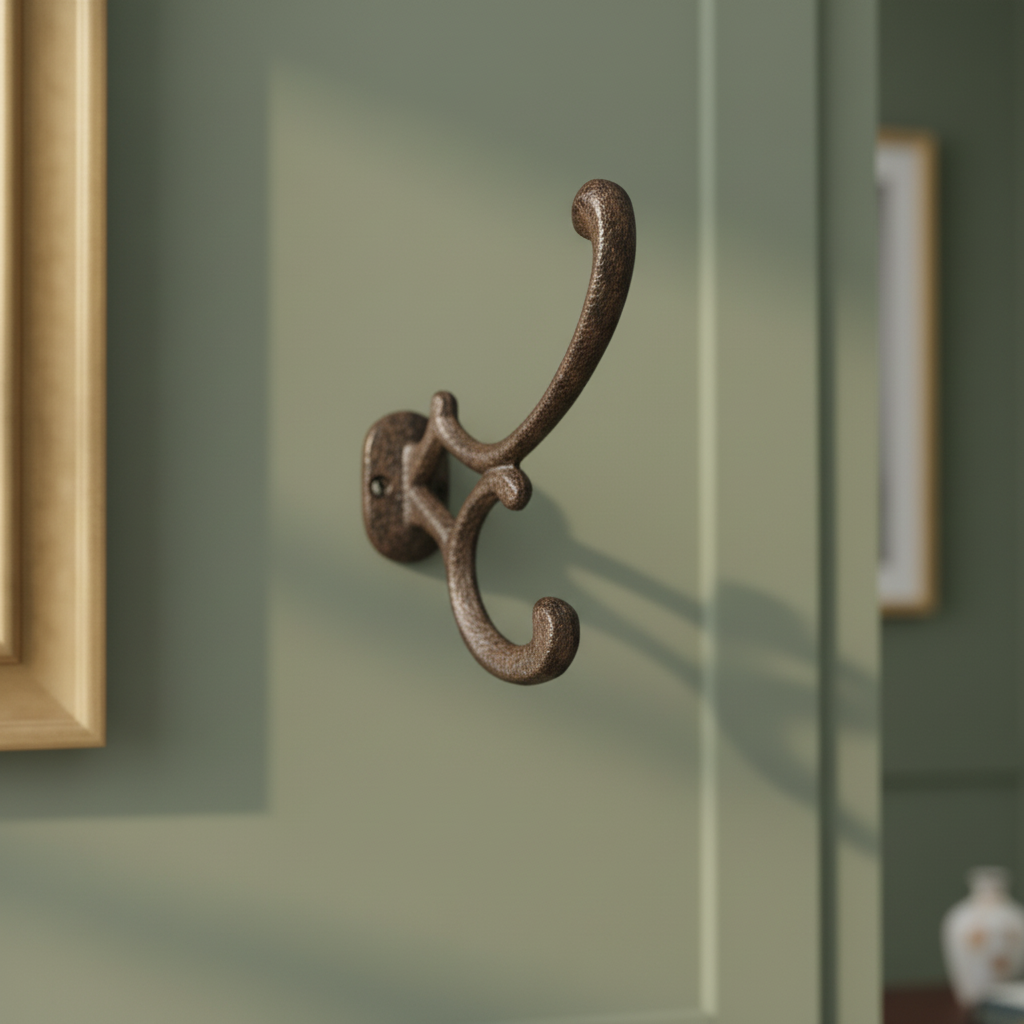 Essential Cast Iron Hook - Durable Vintage-Style Wall Hanger