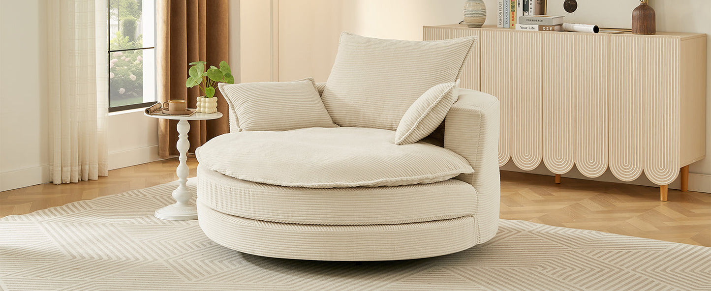 360° Swivel Sofa Chair Accent Barrel Chair