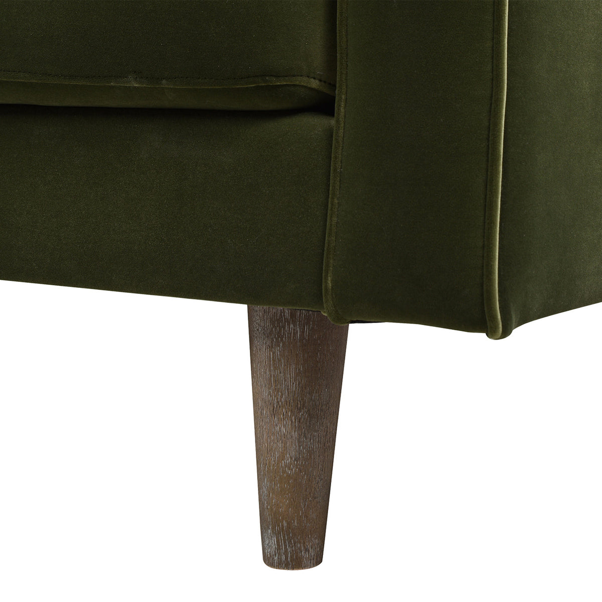 Nicholas 83.5" Mid-Century Modern Sofa, Olive