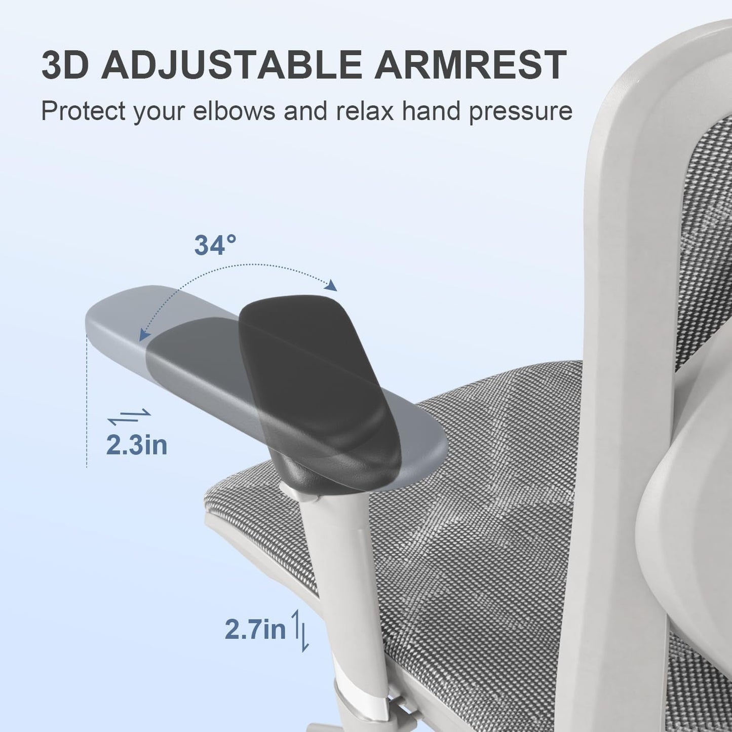 M57 Ergonomic Office Chair With 3 Way Armrests Lumbar