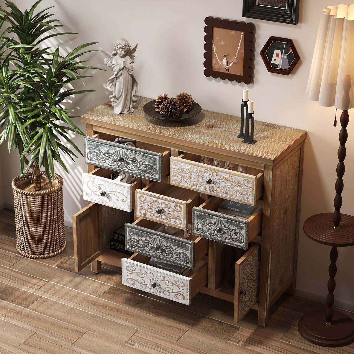 Vintage Wooden Accent Chest
