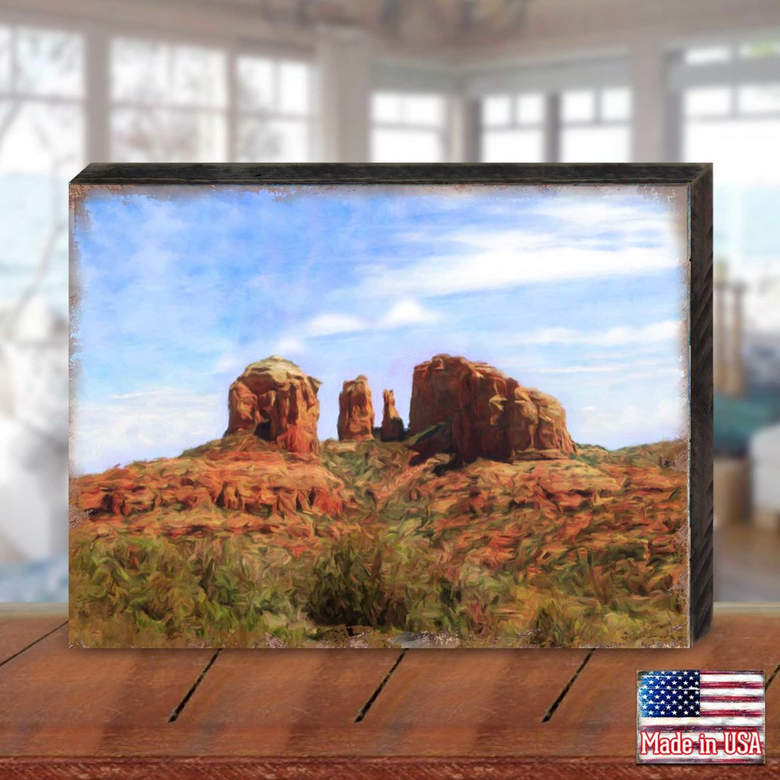Canyon Art Wooden Wall Art by Nature Wonders - Nature Wildlife Decor  - 95367B