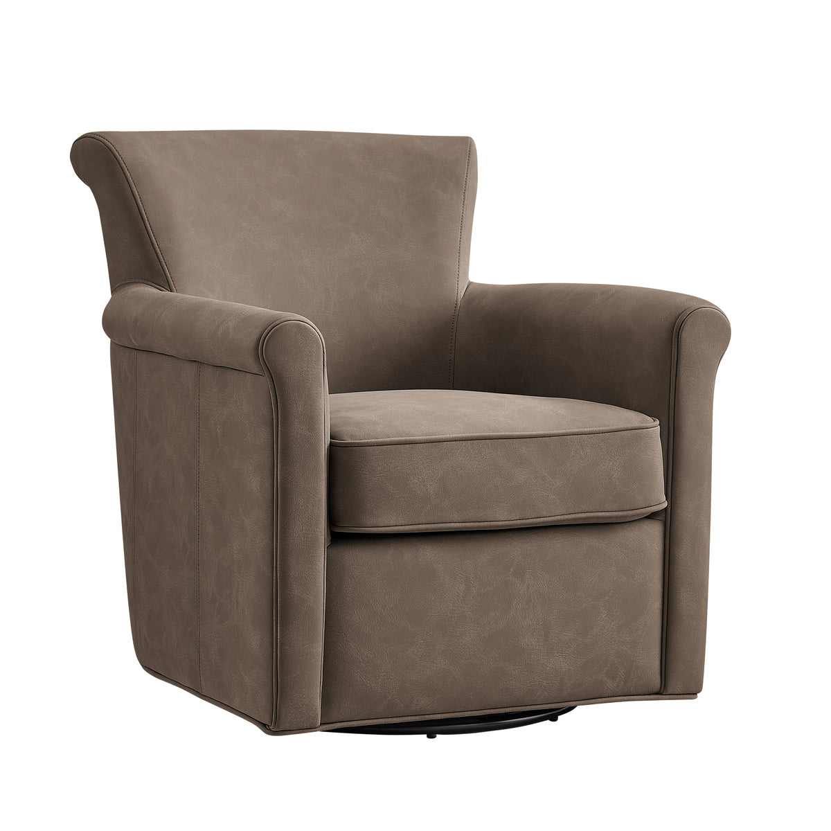 Westly Faux Leather Swivel Accent Chair