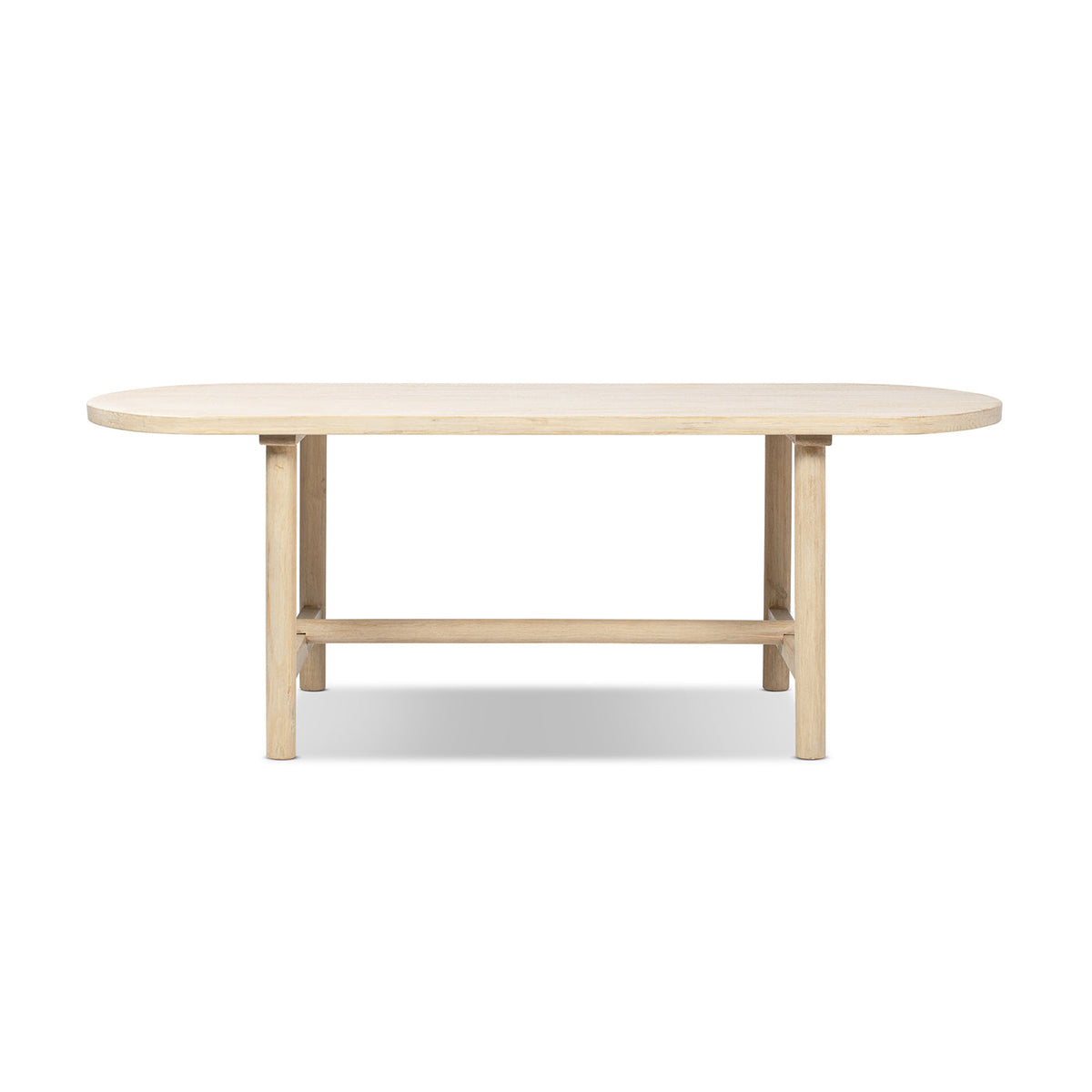 Milo 85" 8-Seat Oval Reclaimed Wood Dining Table