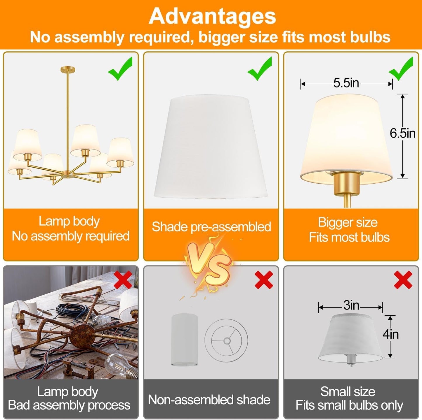 36 Inch Brushed Gold Chandelier Dining Room Light Fixture