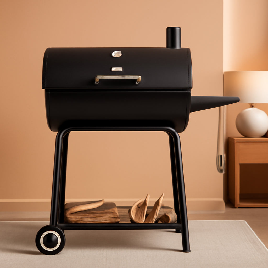 30 Inch Barrel Charcoal Grill With 627 Square Inches Cooking Space