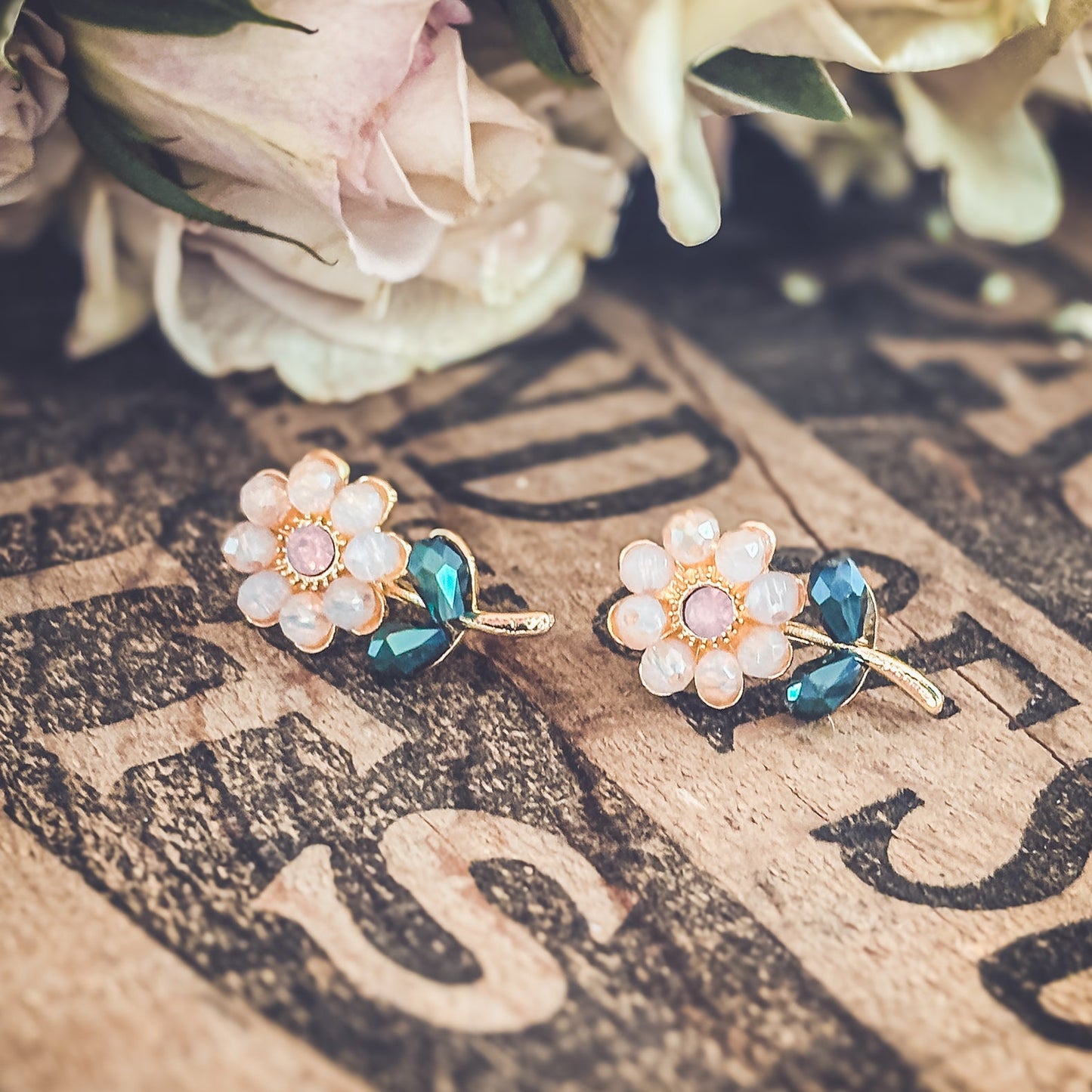 Beautiful Dainty Flower Studs