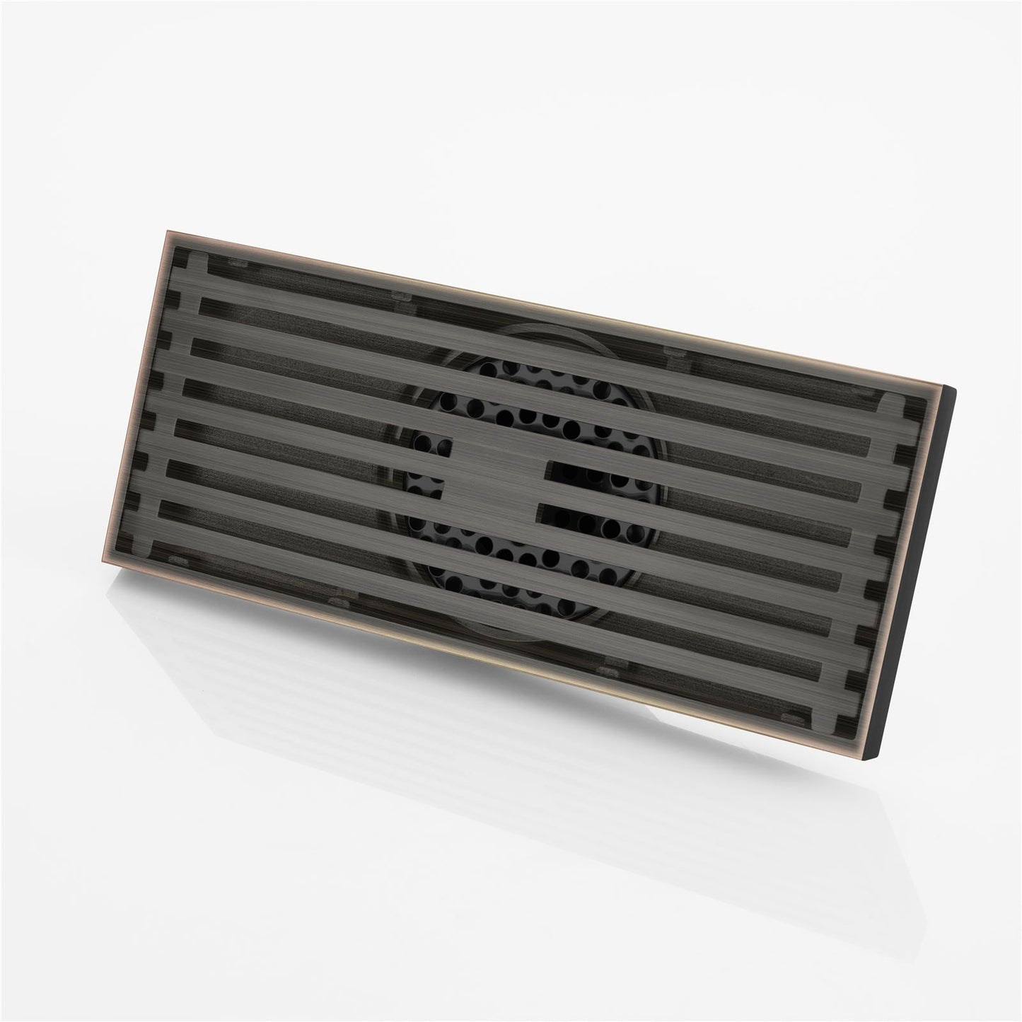 Oil rubbered bronze brass shower drain 4 or 8 inch  with ABS base