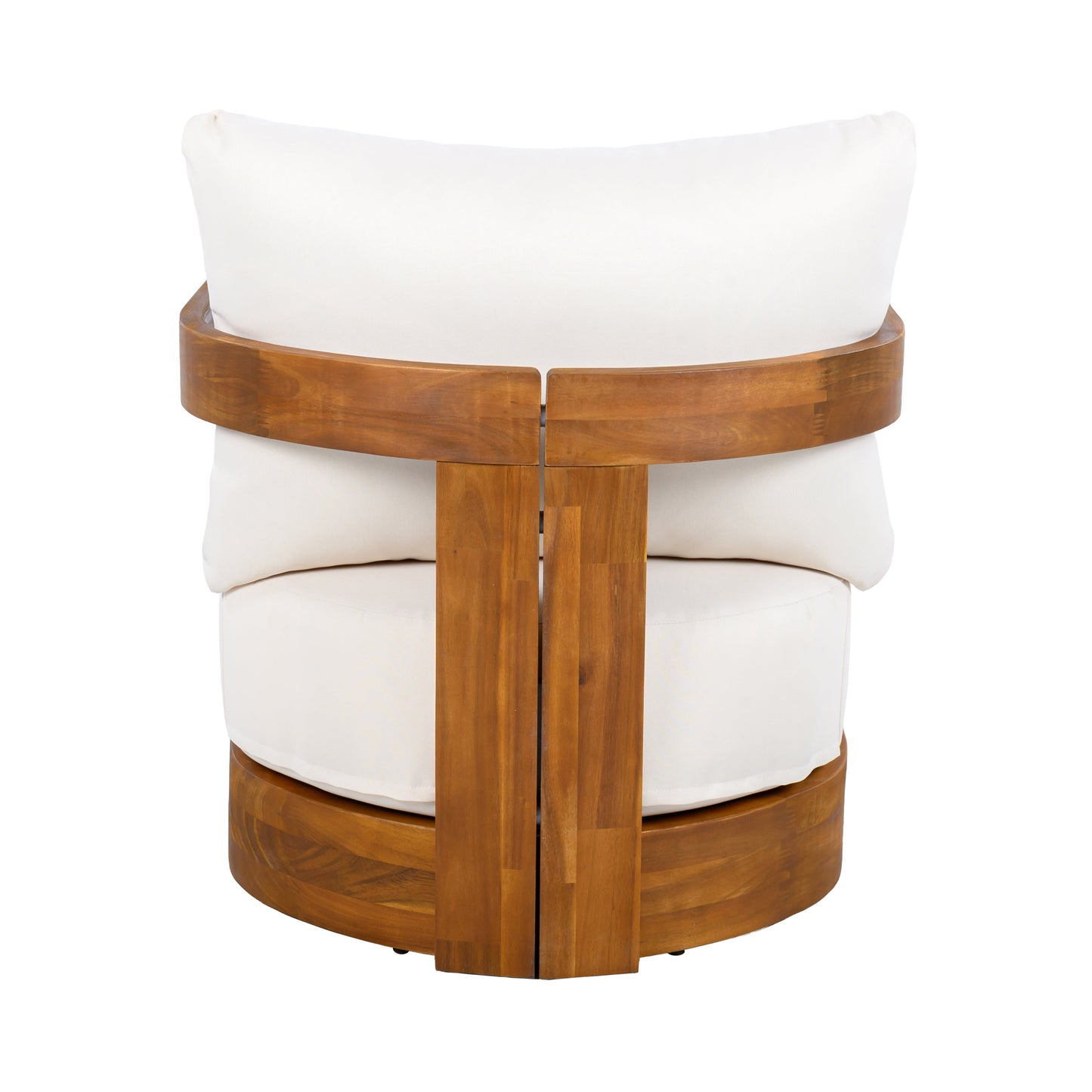 Set of 2 Premium Acacia Wood Outdoor Club Chairs