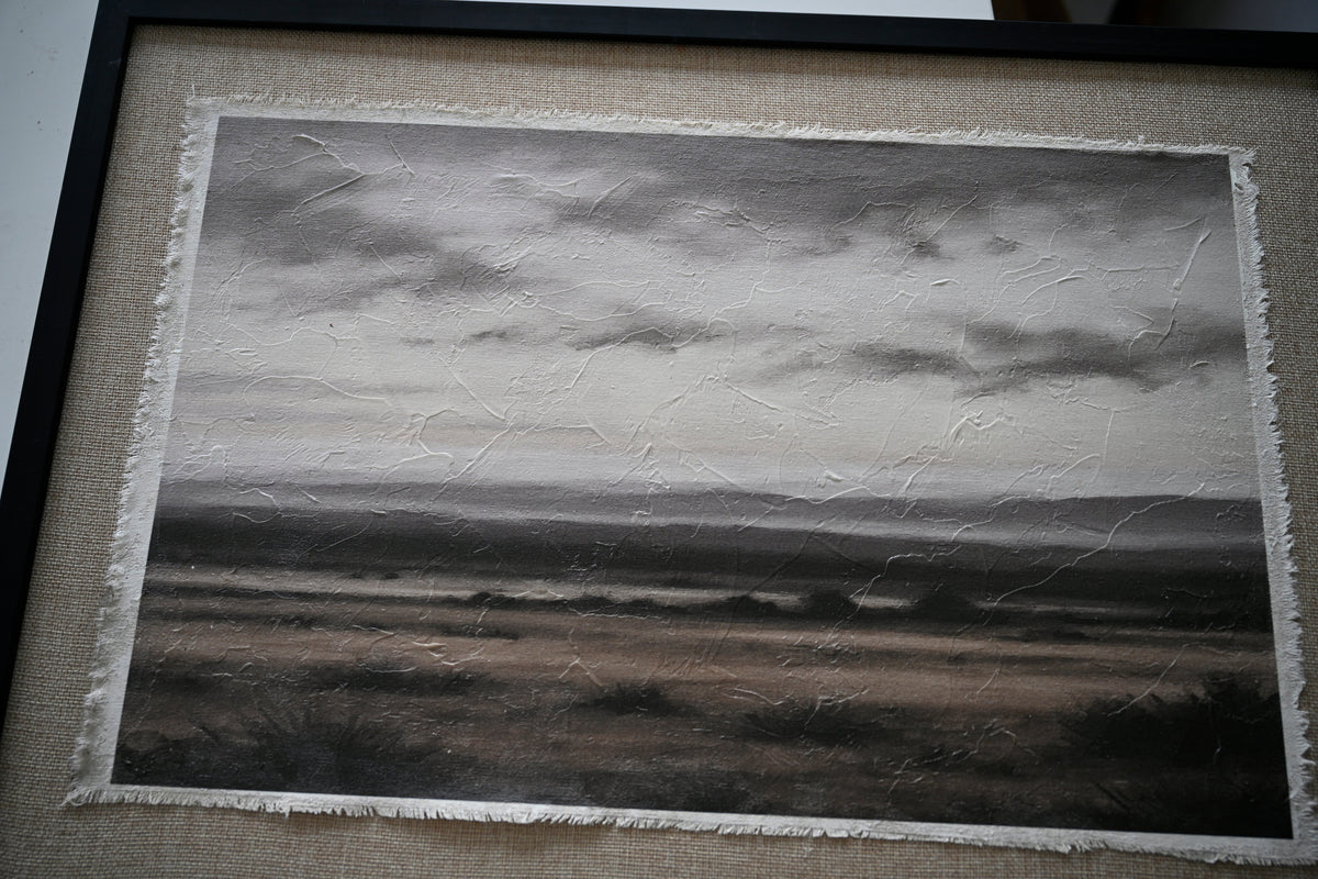 Vintage Landscape Large Framed Wall Art