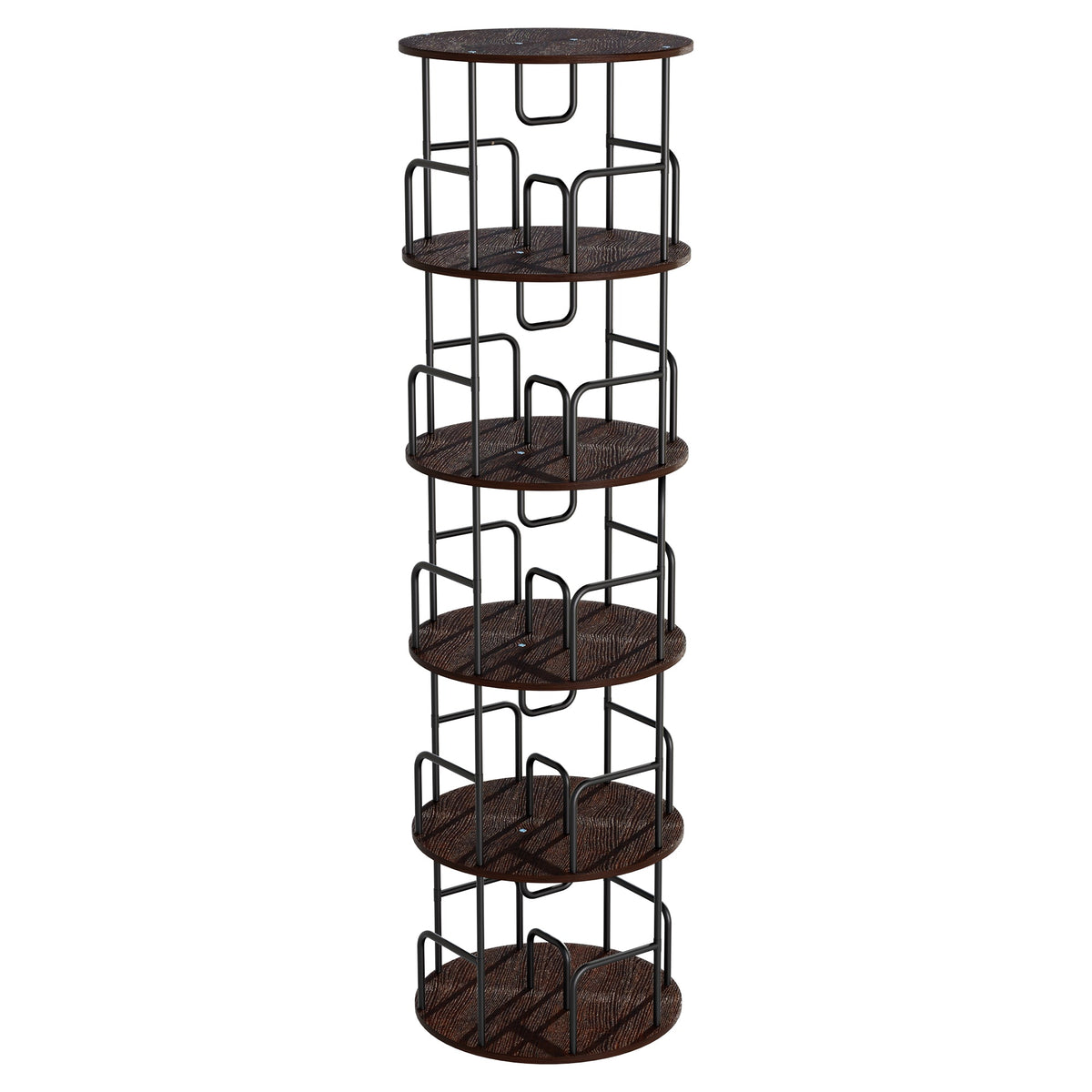 Rotating Bookshelf Tower - 5 Tier