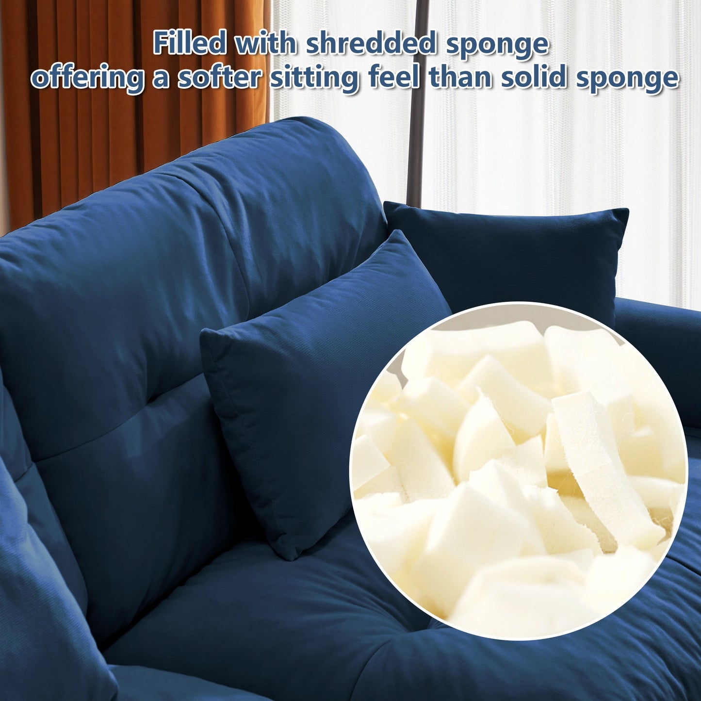 U Shaped Sectional Sofa Cloud Couch