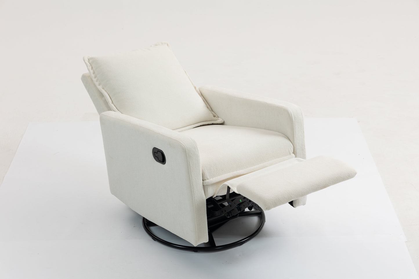 Short Plush Manual Button Armchair Sofa
