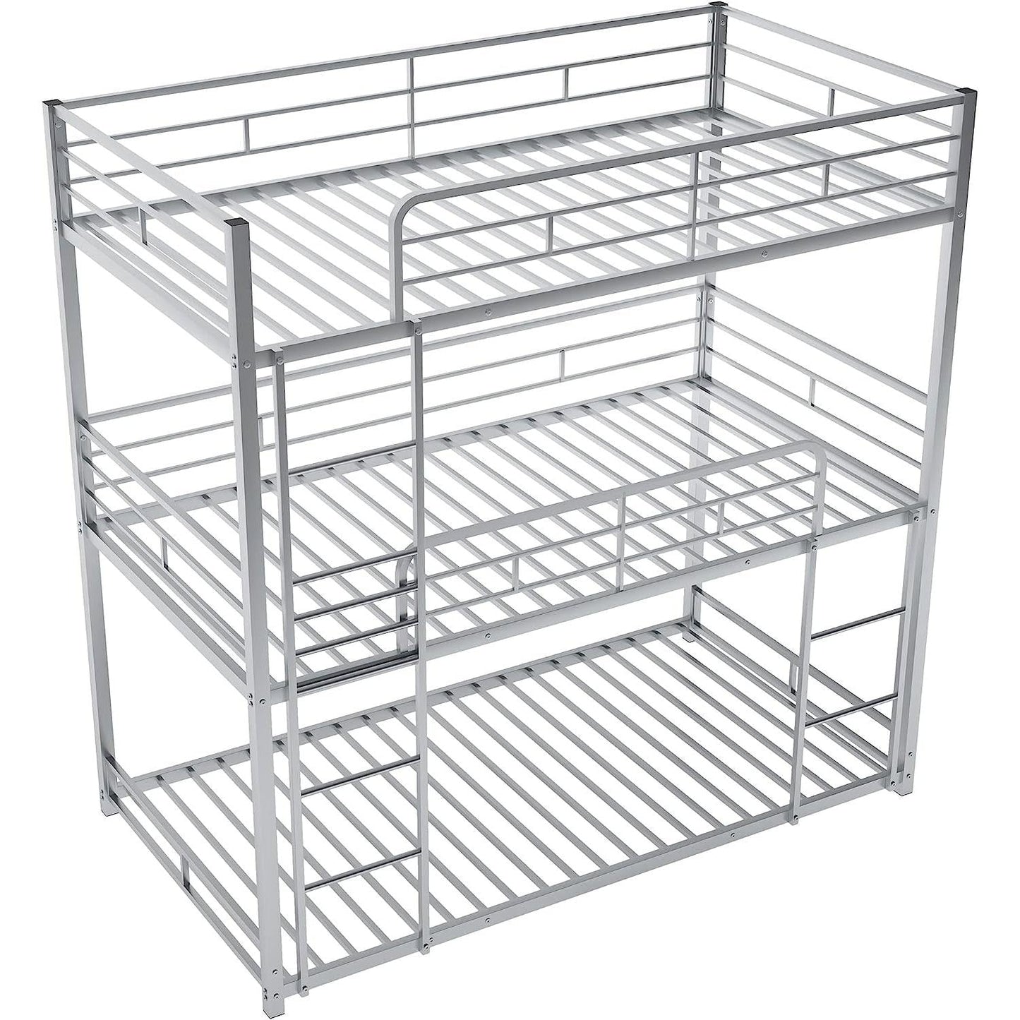 Black Triple Metal Bunk Bed Twin XL Full Queen Sizes