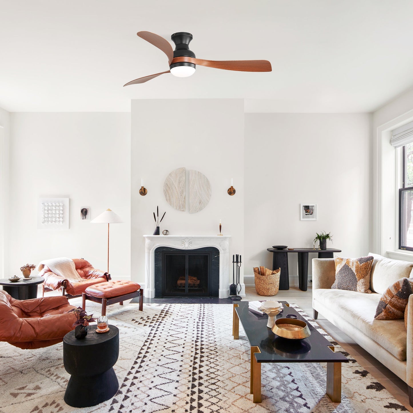 52-Inch Ceiling Fan With Light And Remote Control