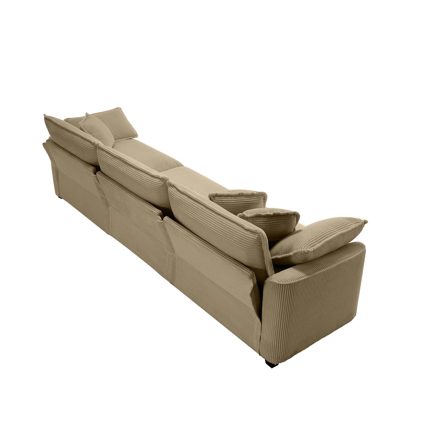 Modern Fabric Living Room Sofa 2-Piece Set