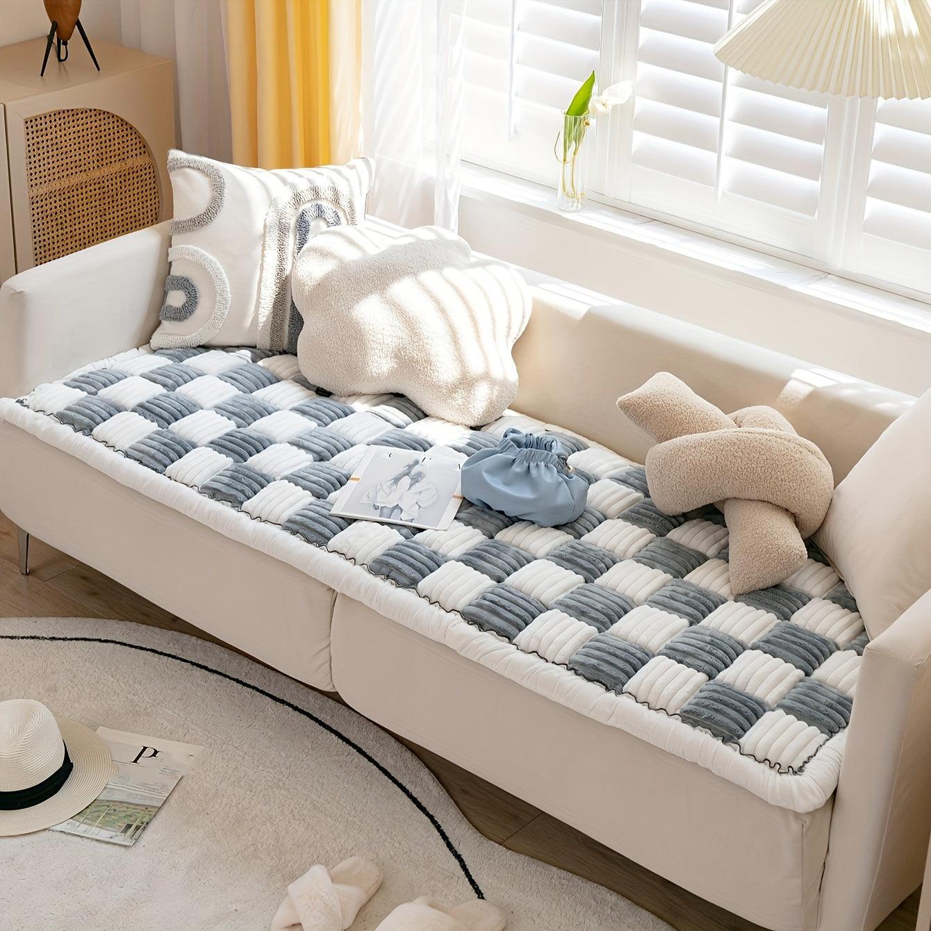 Modular Sofa Cover – Nordic Style Winter Plush Slipcover