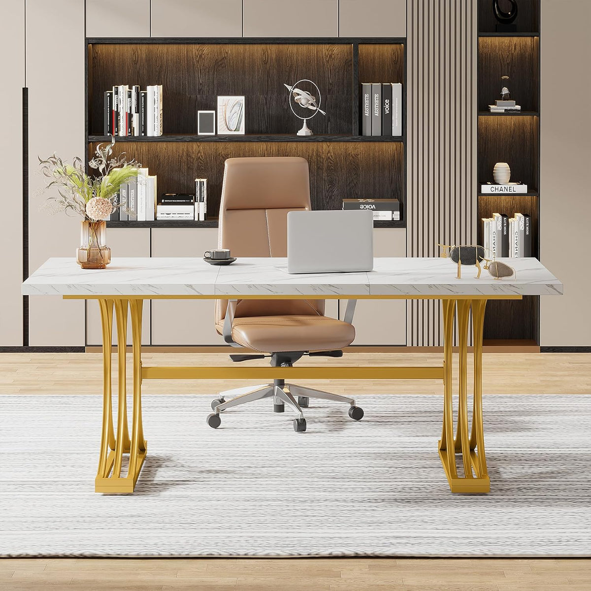 63" Modern Executive Desk