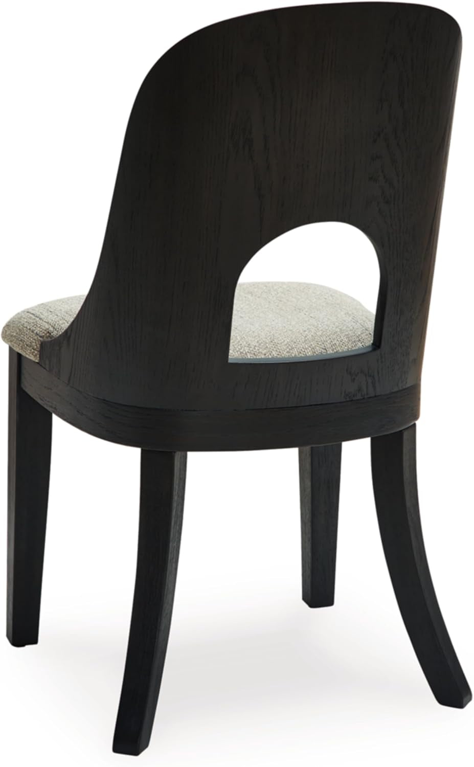 Pair Herringbone Dining Chair Black Gray For Kitchen