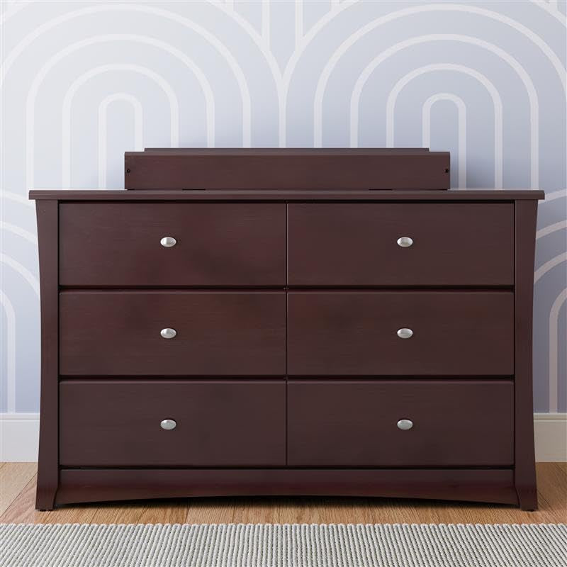 Crescent 6 Drawer Dresser Espresso GREENGUARD Gold