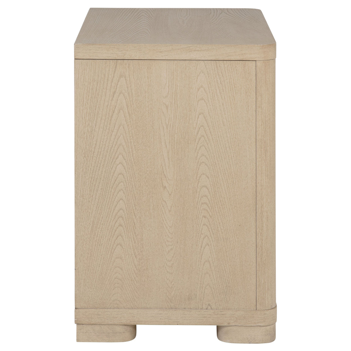 Mirador Light Elm 2-Drawer Nightstand Bedside Table