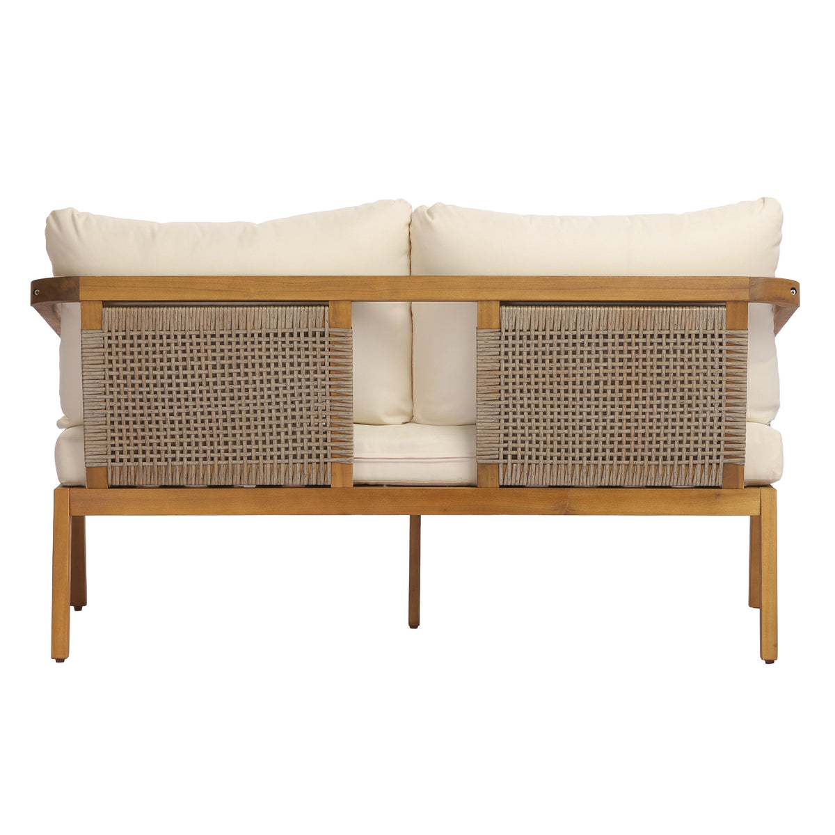 2-Piece Outdoor Loveseat & Coffee Table Set