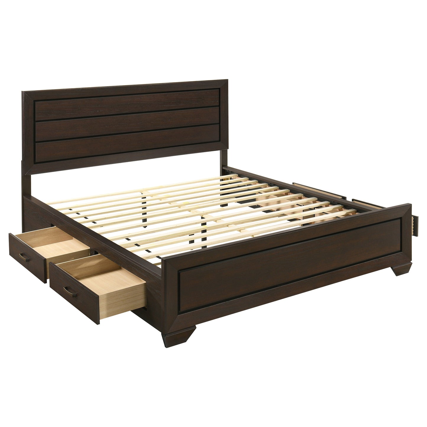 Holmgren Dark Cocoa Eastern King Storage Panel Bed