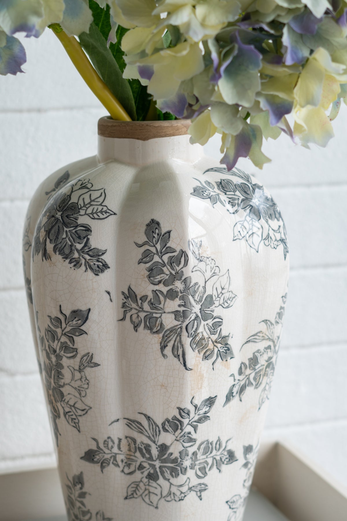 Vintage Inspired Ceramic Accent Vase