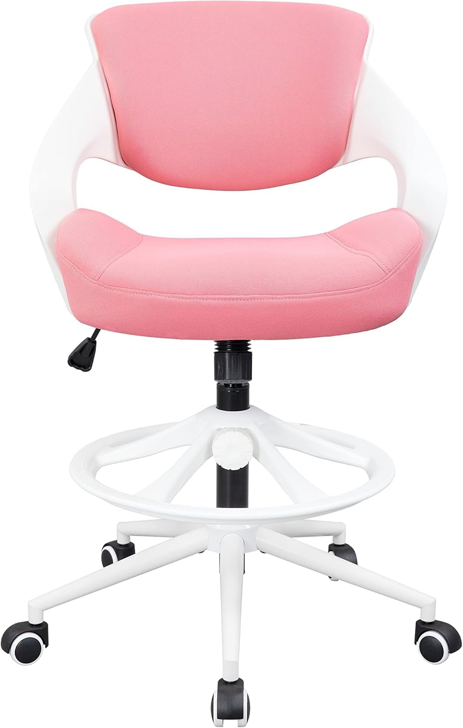 Ergonomic Drafting Chair Pink With Lumbar Support All Day