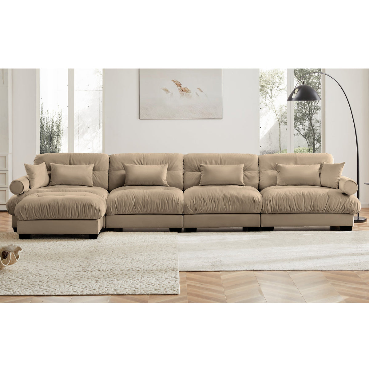 L Shaped Sectional Cloud Sofa