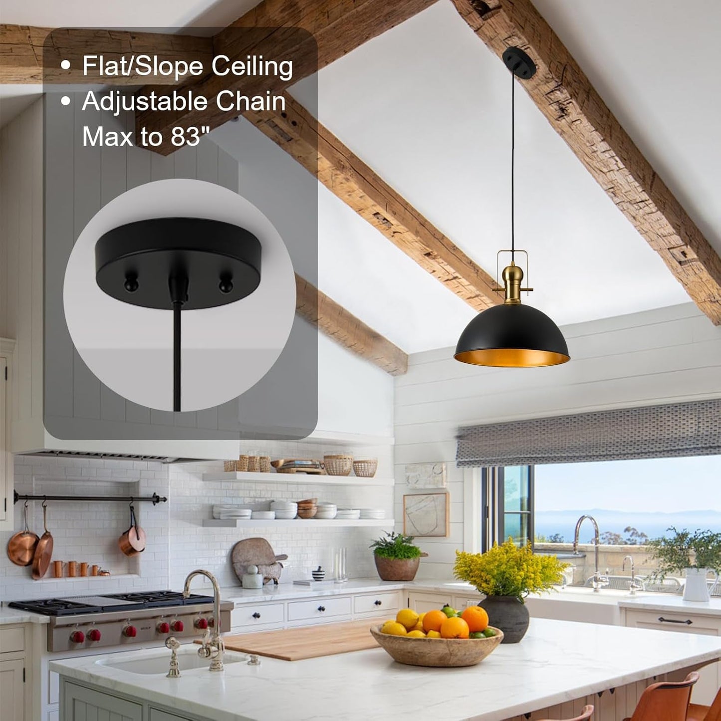 12 Inch Farmhouse Dome Pendant Lights