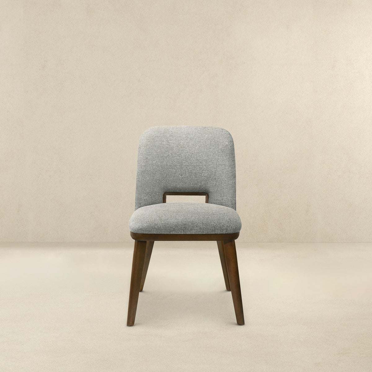 Blake Mid-Century Modern Light Grey Fabric Dining Chairs