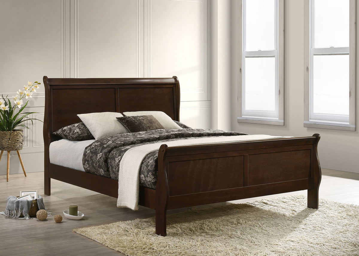 Cappuccino Queen Sleigh Bed
