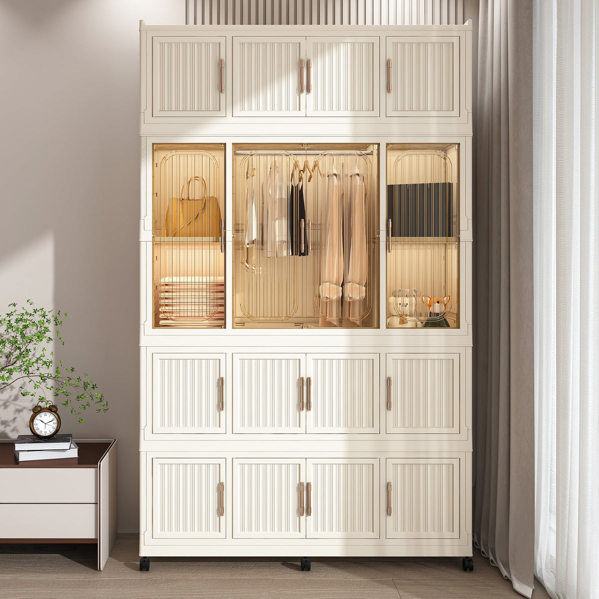 Portable Wardrobe Closet Storage Organizer
