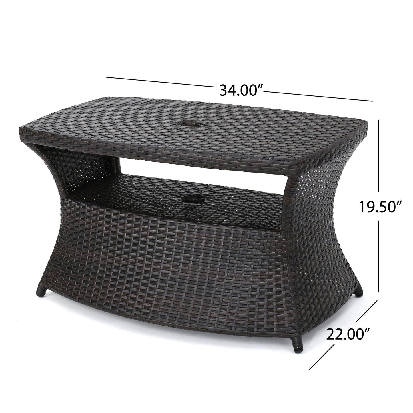 Berkeley Chaise Lounge Side Table