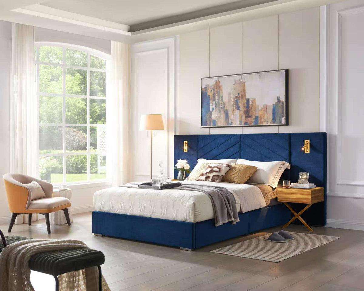 Queen Size Velvet Bed Frame