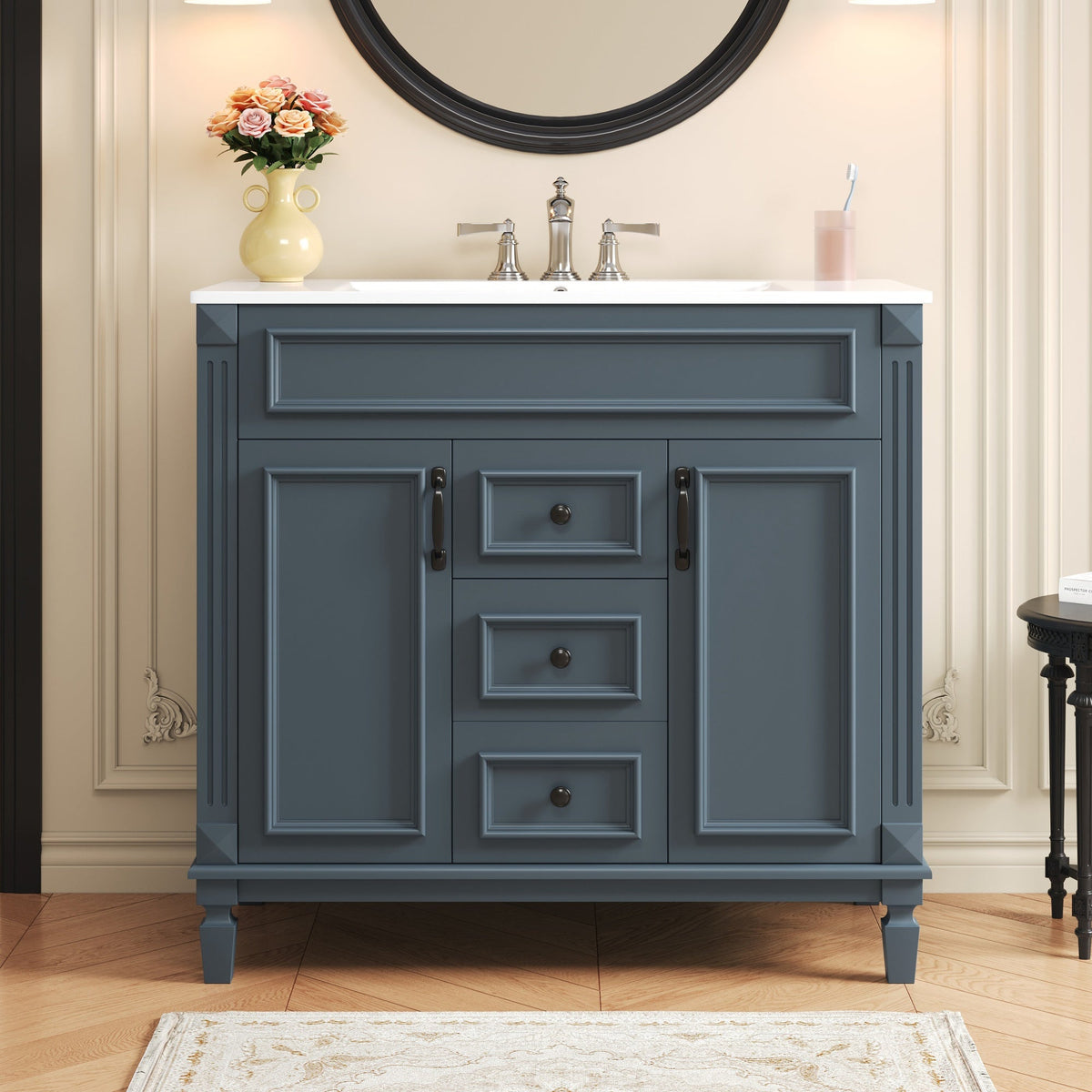 36" Bathroom Vanity with Top Sink