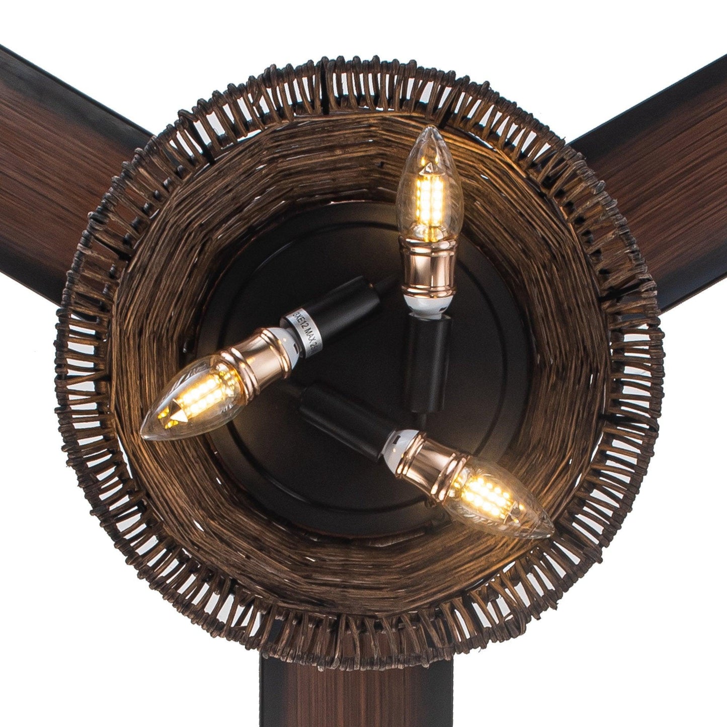 60" Farmhouse AC Motor Downrod Mount Reversible Ceiling Fan With Lighting And Remote Control