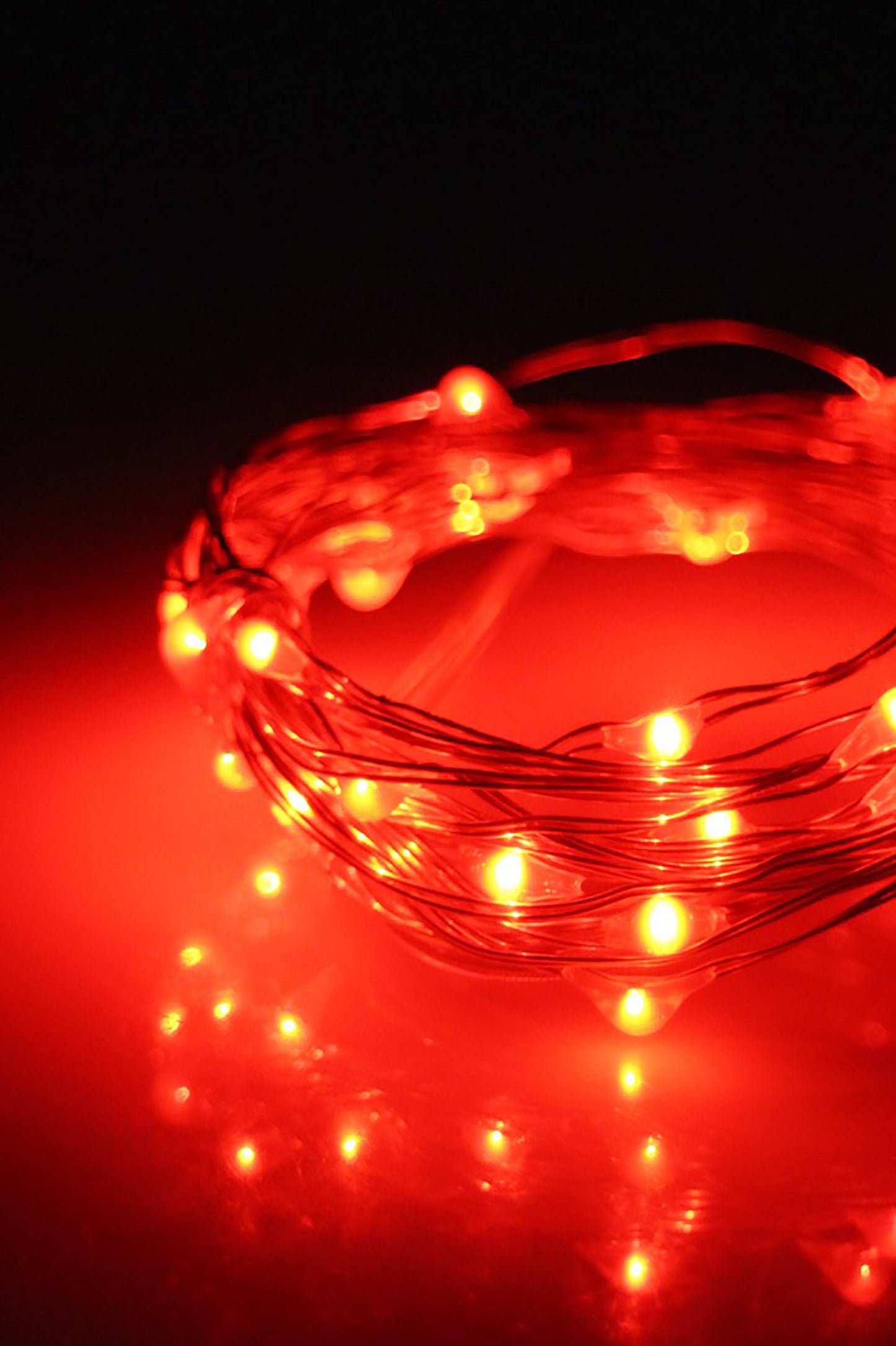 30 LED Silver Copper Fairy String Lights - Battery Operated