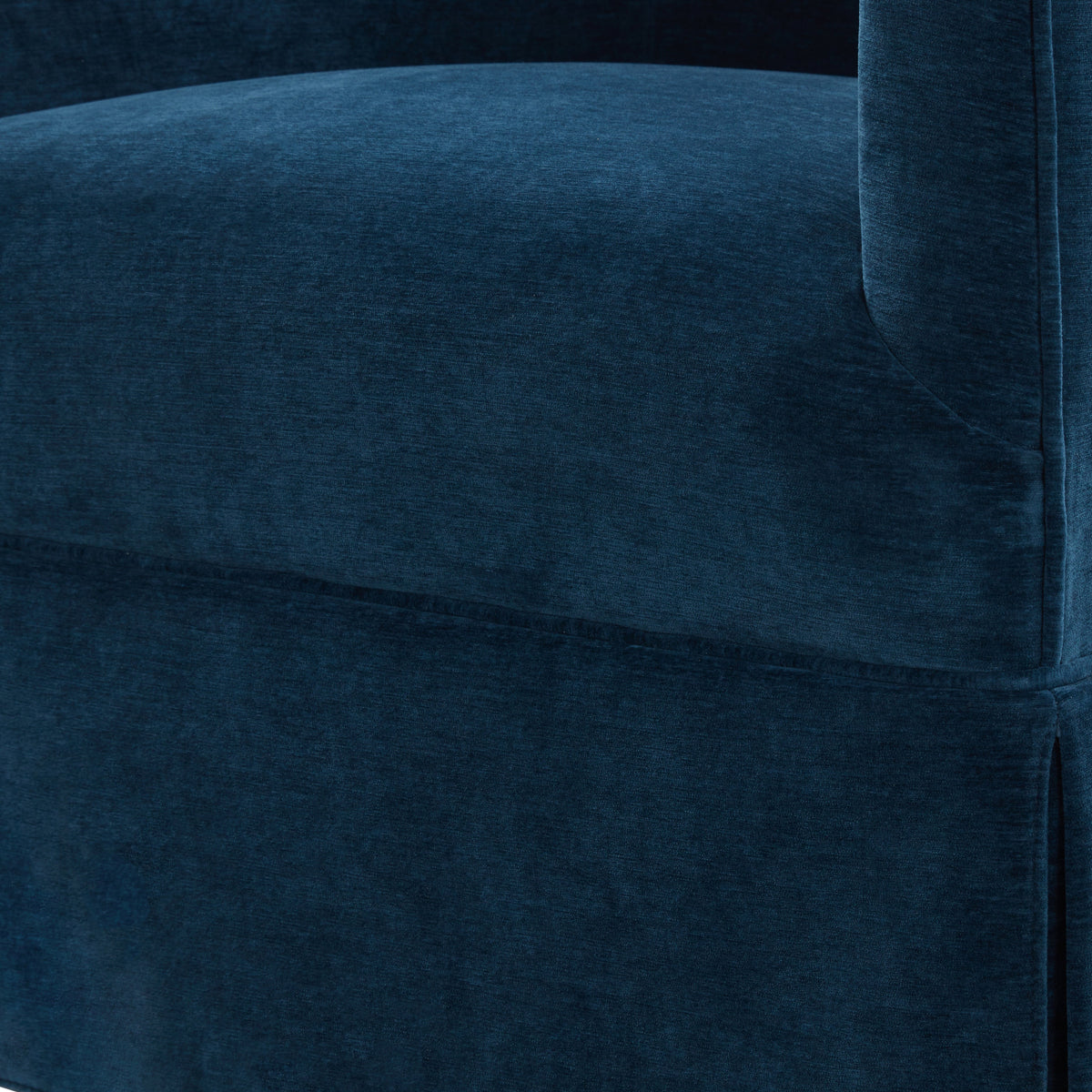 Earl Baltic Skirted Swivel Chair