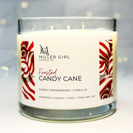 Frosted Candy Cane | Candles + Wax Melts